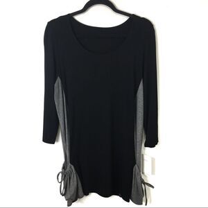 Verducci Tunic Top‎ Drawstring Side Pockets Size L